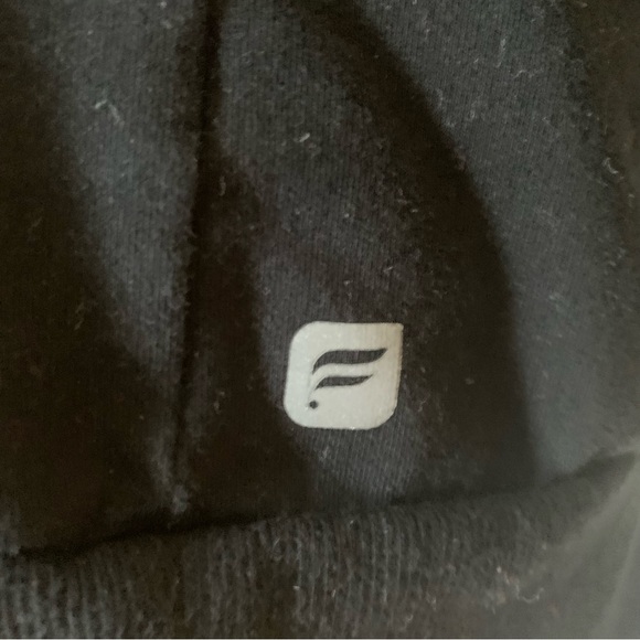 Fabletics Black Mesh Workout Top Sz L - Picture 3 of 5